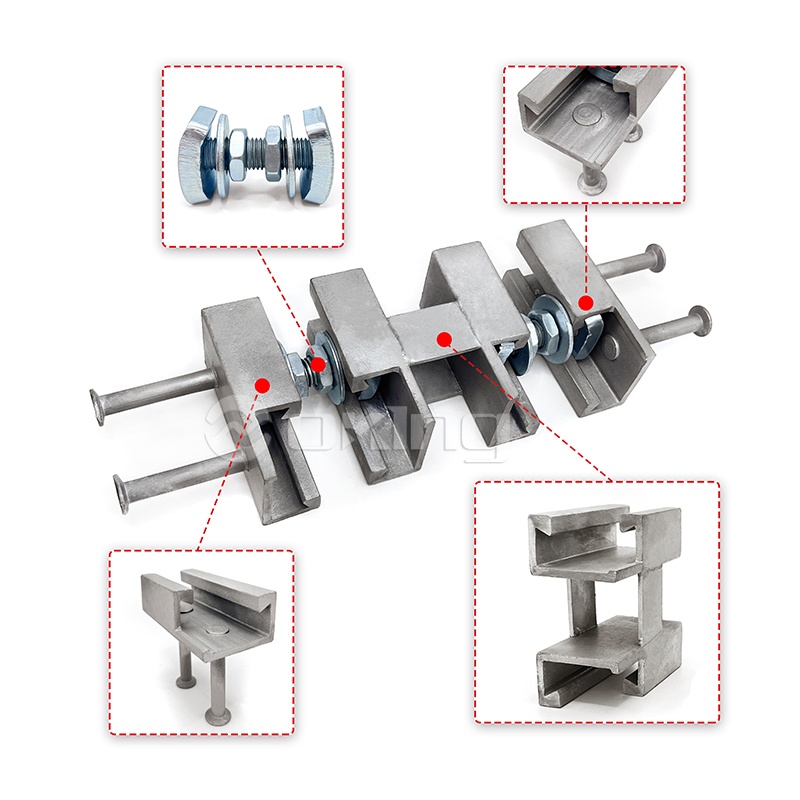 China precast kongkreto accessories oem supplier riveted 49*30 cast sa channel anchor channel