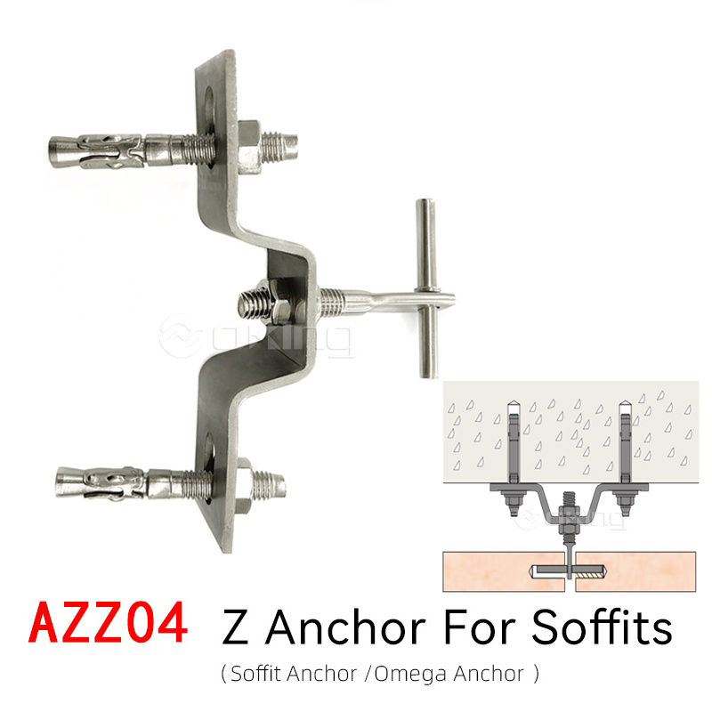 AZZ04 Stainlsess Steel Omega bracket Para sa Nature Stone Cladding At Pag-aayos