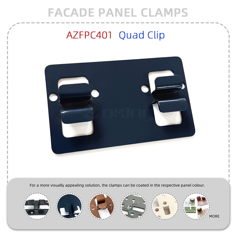 AZFPC401 Quad Clip Stainless Steel Facade Panel Clamp System