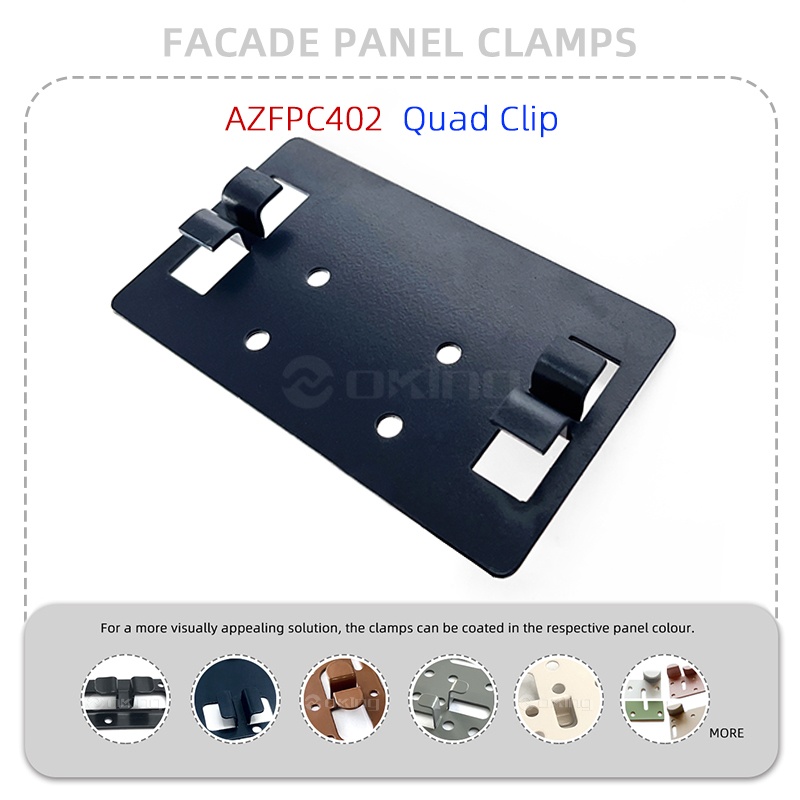 AZFPC402 Quad Clip Stainless Steel Facade Panel Clamp System