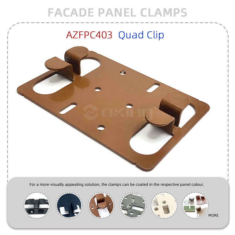 AZFPC403 Quad Clip Stainless Steel Facade Panel Clamp System