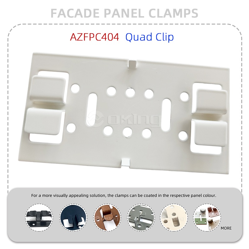 AZFPC404 Quad Clip Stainless Steel Facade Panel Clamp System