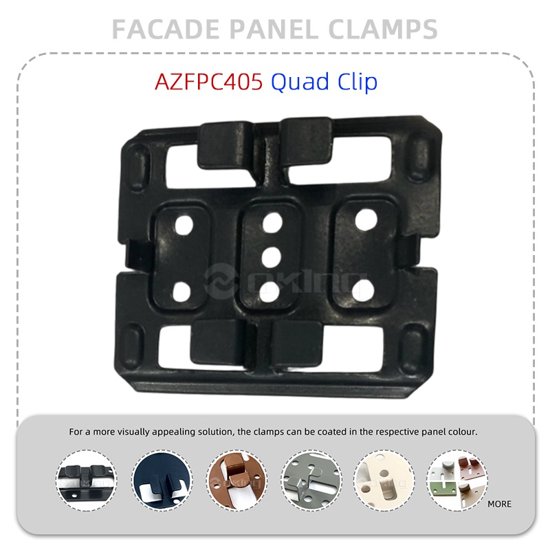 AZFPC405 Quad Clip Stainless Steel Facade Panel Clamp System