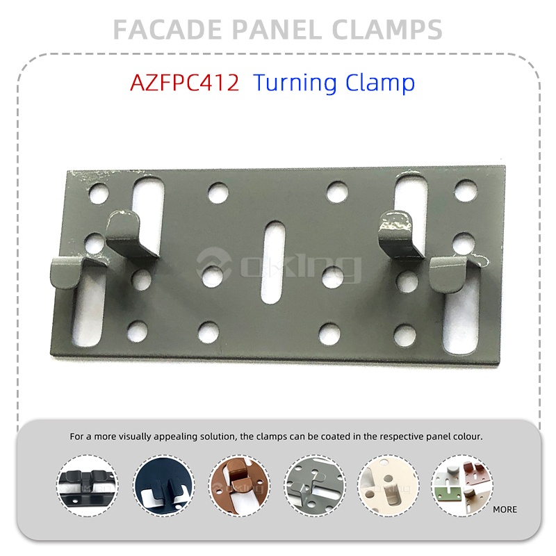 AZFPC412 Turning Clamp Stainless Steel Facade Panel Clamp System