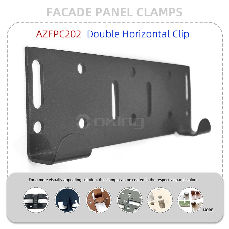 AZFPC202 Double Horizontal Clip Stainless Steel Facade Panel Clamps System